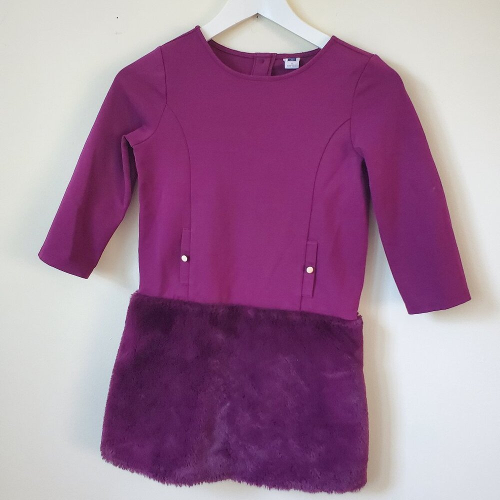 Girls Size 8 Janie and Jack Burgundy Dress